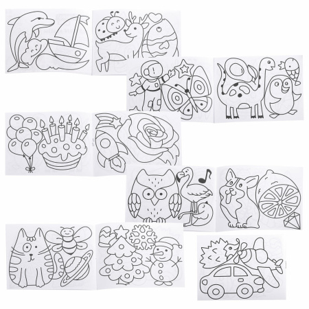 Краски витражные BRAUBERG KIDS, 10 ярких цветов, 10 туб по 20 мл, книга шаблонов, 191761 - Декоративные и хобби краски