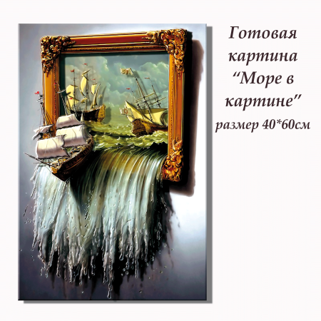 Набор папертоль “Море в картине” - Папертоль