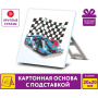 Картина стразами (алмазная мозаика) 20х20 см, ЮНЛАНДИЯ "Автомобиль", картон, 662433 - Алмазная вышивка