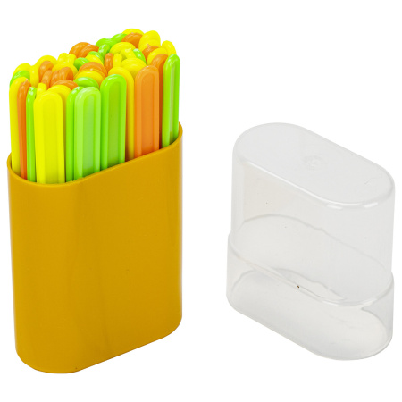 Счетные палочки ЮНЛАНДИЯ "ЛЁГКИЙ СЧЁТ", 50 штук, ассорти, в пластиковом пенале, 104754 - Счетные палочки и счеты