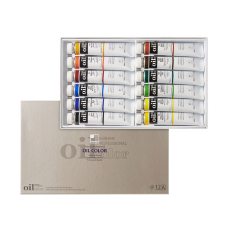 Набор масла ShinHanart OIL COLOR PRO (A) 12 цв*50 мл