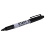 Маркер перманентный STAFF EVERYDAY PM-233, ЧЕРНЫЙ, эргономичный корпус, круглый наконечник 2 мм, 151233 - Маркеры перманентные