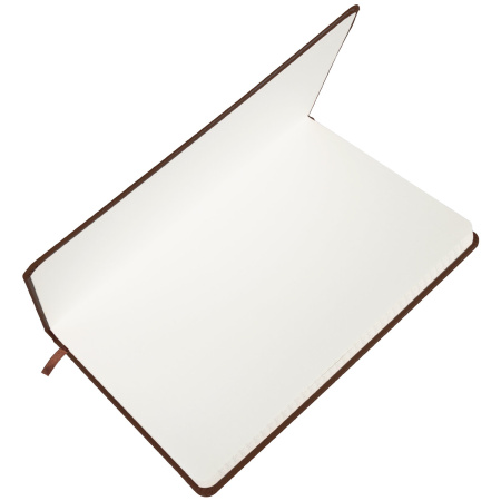 Блокнот А5 (148x218 мм), BRAUBERG "Metropolis", балакрон, 80 л., резинка, клетка, коричневый, 111586 - Бизнес-блокноты и бизнес-тетради