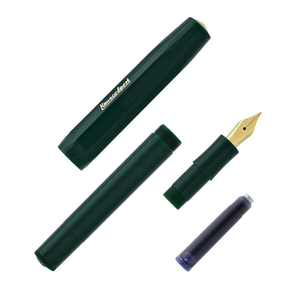 Ручка перьевая KAWECO CLASSIC Sport F 0.7мм зеленый - Перьевые ручки