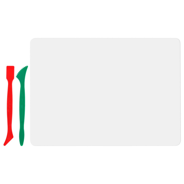 Доска для лепки А4, 280х200 мм, ПИФАГОР, белая, 2 стека, 227397 - Доски, стеки и формочки для лепки