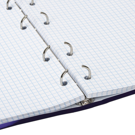 Тетрадь на кольцах А5 (165х215 мм), 160 листов, твердый картон, клетка, BRAUBERG, Мечты, 404092 - Тетради на кольцах и сменные блоки к ним