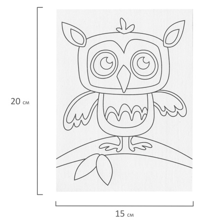 Набор для творчества "Картина из цветного песка", "В лесу", 2 самоклеящиеся основы 20х15 см, ЮНЛАНДИЯ, 662368 - Изготовление фресок