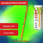 Карандаш чернографитный с ластиком STAFF "EVERYDAY" BLP-YLW, 1 шт., НВ, пластиковый, корпус жёлтый, 181940 - Карандаши чернографитные