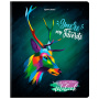 Тетрадь А5, 48 л., BRAUBERG, скоба, клетка, матовая ламинация, выборочный лак, "Animals Pop-Art", 1 шт, 404374 - Тетради 40-48 листов