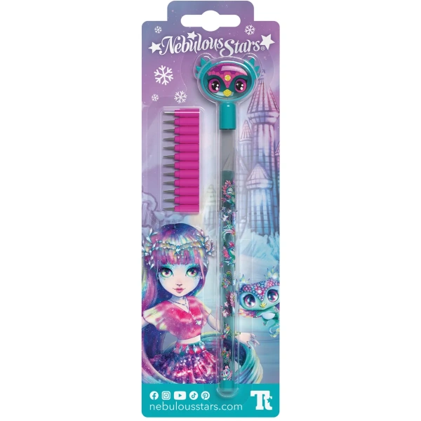 Серия: Isadora. Карандаш простой сегментный с колпачком в виде анимационного персонажа - Карандаши