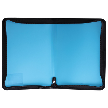 Папка на молнии пластиковая BRAUBERG, А4, 325х230 мм, 4 цвета ассорти, неоновая, 224054 - Папки пластиковые на молнии