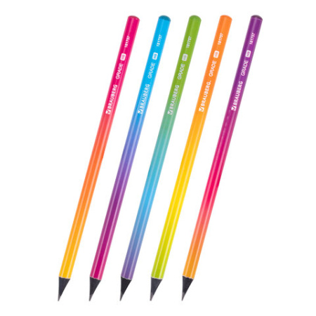 Карандаш чернографитный BRAUBERG "GRADE", 1 шт., HB, 181757