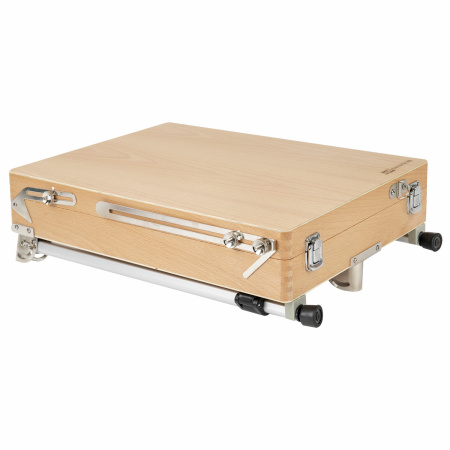 Этюдник из бука, 47х33х8,5 см, высота холста до 60 см, ножки алюминий 78 см, BRAUBERG ART, 192268 - Этюдники