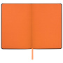 Ежедневник недатированный А5 (138х213 мм) BRAUBERG "Stylish", кожзам, гибкий, 160 л., оранжевый, 111864 - Ежедневники с покрытием "под кожу и ткань"