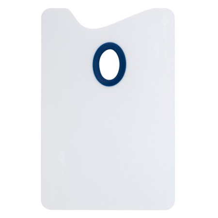 Палитра облегченная прямоугольная Ладога, белое оргстекло, 20х30х0,2 см