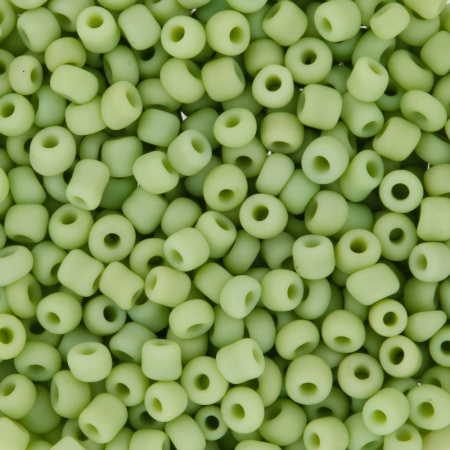 Бисер "Zlatka" 11/0 салатовый №0045М, 5 уп по 10 гр