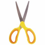 Ножницы BRAUBERG "Original", 185 мм, оранжево-желтые, ребристые резиновые вставки, 236451 - Ножницы универсальные