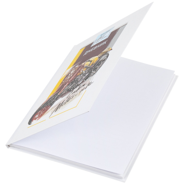 Дневник 1-11 класс 48 л., твердый, BRAUBERG, глянцевая ламинация, с подсказом, "Мотоцикл", 106599 - Дневники для младших классов