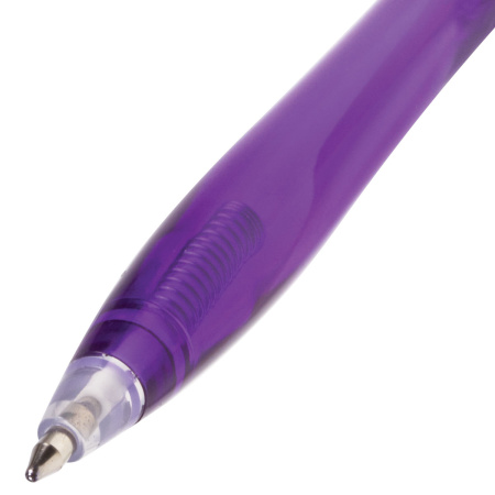 Ручка шариковая автоматическая BRAUBERG "Chance", СИНЯЯ, корпус тонированный ассорти, узел 0,7 мм, линия письма 0,35 мм, 141160 - Ручки шариковые автоматические