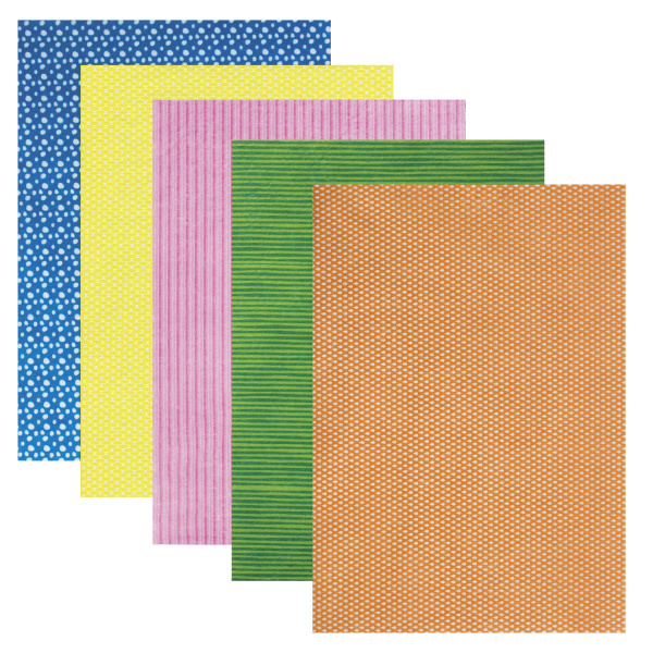 Цветной фетр для творчества, А4, ОСТРОВ СОКРОВИЩ, с рисунком, 5 листов, 5 цветов, толщина 2 мм, "Графика", 660649 - Фетр