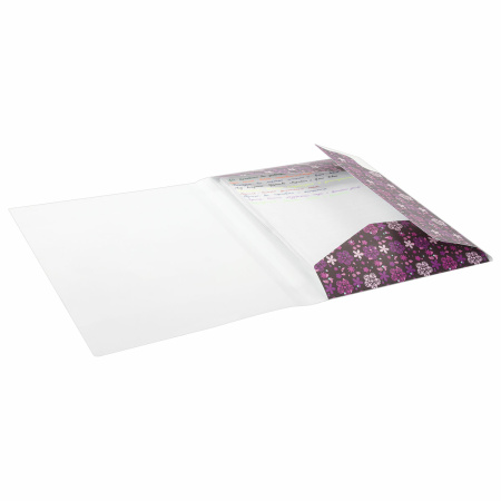 Папка на резинках ЮНЛАНДИЯ "Умные совы", А4, цветная печать, до 300 листов, 500 мкм, 228048 - Папки на резинках пластиковые