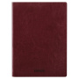 Тетрадь 60 л. в линию обложка гладкий кожзам, сшивка, B5 (179х250мм), БОРДОВЫЙ, BRAUBERG VIVA, 403904 - Тетради более 60 листов