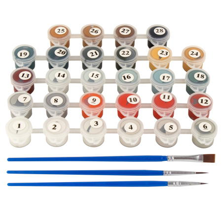 Картина по номерам 40х50 см, ОСТРОВ СОКРОВИЩ "Кот и снегири", на подрамнике, акрил, кисти, 662899 - Картины по номерам