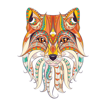 Картина стразами (алмазная мозаика) 20х20 см, ОСТРОВ СОКРОВИЩ "Восточная лисица", в деревянной рамке, 662443 - Алмазная вышивка