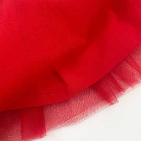 Юбка нарядная из фатина красная - Юбки