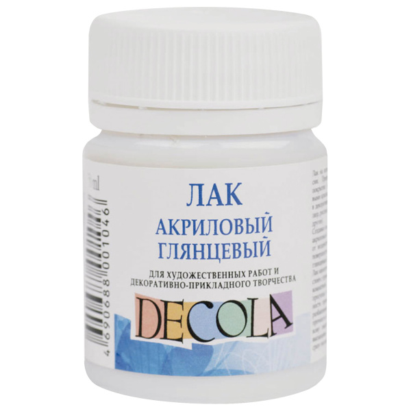 Лак акриловый глянцевый Декола 50 мл в банке