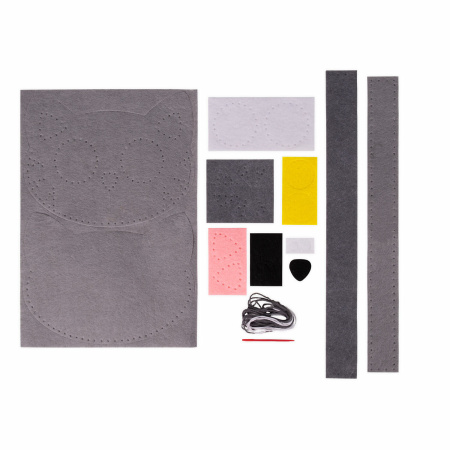 Набор для шитья сумочки из фетра "Котик", ЮНЛАНДИЯ, 664496 - Наборы для рукоделия