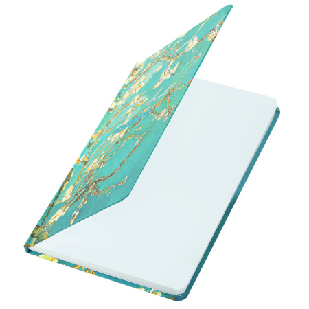 Ежедневник недатированный с резинкой А5 (145х203 мм), BRAUBERG, твердый, фольга, 128 л., "Almond", 114568 - Ежедневники с твердой обложкой