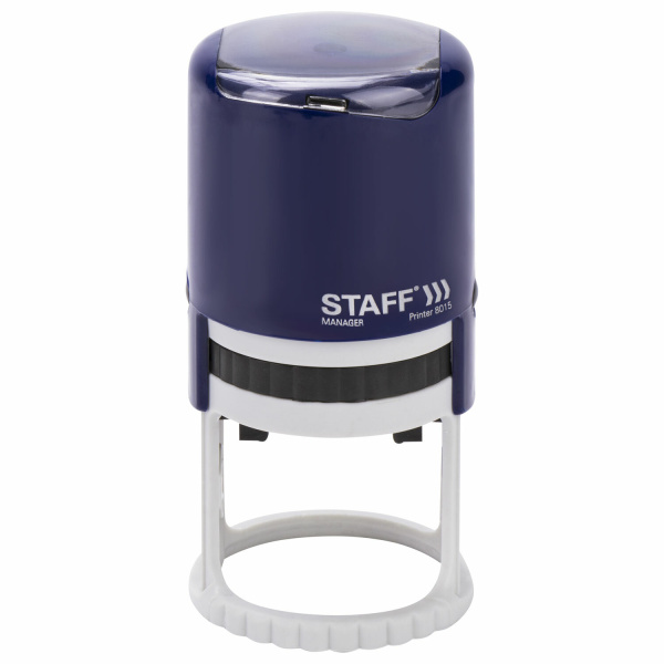 Печать самонаборная STAFF, 1,5 круга, оттиск D=40, "Printer 8015", КАССА В КОМПЛЕКТЕ, 237438 - Печати круглые самонаборные