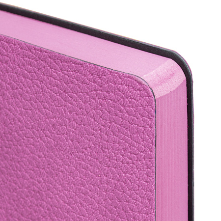 Ежедневник недатированный А5 (138х213 мм) BRAUBERG "Stylish", кожзам, гибкий, 160 л., розовый, 111860 - Ежедневники с покрытием "под кожу и ткань"