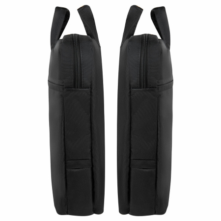 Сумка-портфель BRAUBERG с отделением для ноутбука 13-14", "Chance", 3 кармана, черная, 36х28х5 см, 240455 - Сумки деловые с отделением для ноутбука и планшета