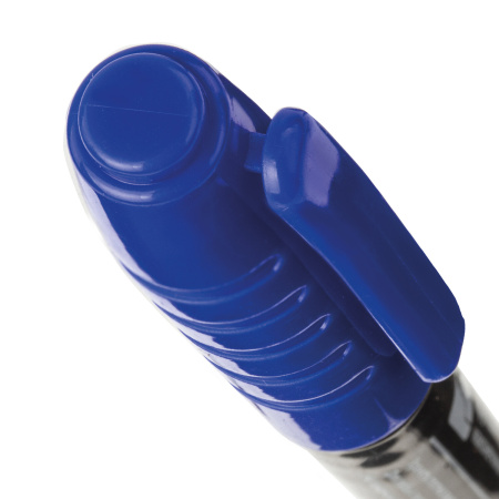 Маркер перманентный BRAUBERG, СИНИЙ, круглый наконечник, 1,5-3 мм, 151630 - Маркеры перманентные