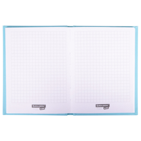 Блокнот МАЛЫЙ ФОРМАТ (110х147 мм), А6, 80 л., твёрдый, клетка, выборочный лак, BRAUBERG KIDS, "Зайка", 114449 - Блокноты в книжном переплете