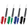 Маркеры стираемые для белой доски НАБОР 4 ЦВЕТА, BRAUBERG, 4 мм, эргономичный корпус, 150850 - Маркеры для досок