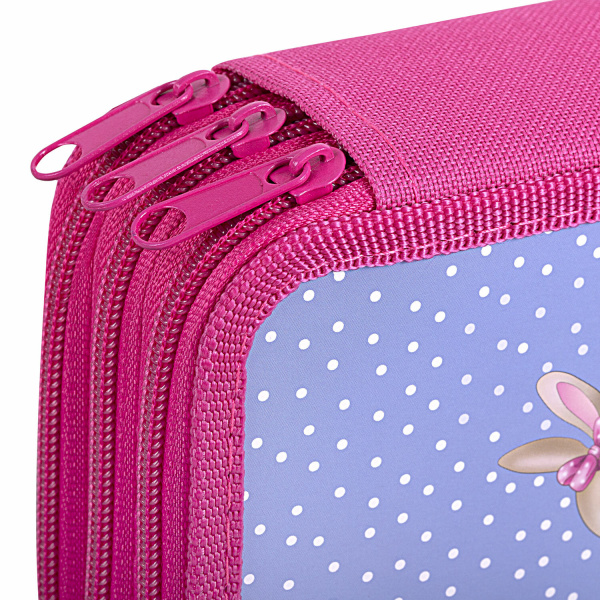 Пенал ПИФАГОР, 3 отделения, ламинированный картон, 19х11 см, "Little Beauty", 271546 - Пеналы каркасные