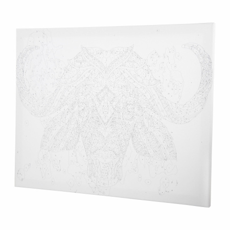 Картина по номерам 40х50 см, ОСТРОВ СОКРОВИЩ "Этнический бык", на подрамнике, акрил, кисти - Картины по номерам