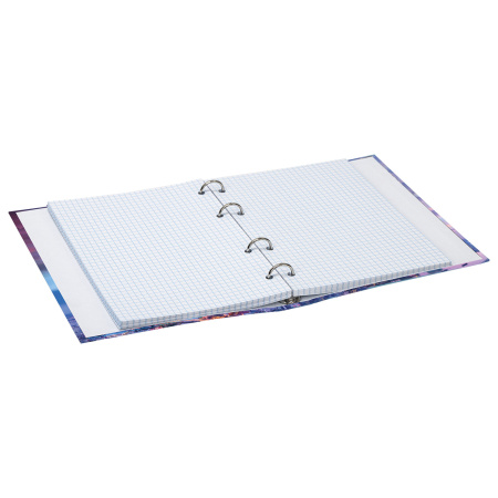 Тетрадь на кольцах А5 (165х215 мм), 120 листов, твердый картон, клетка, BRAUBERG, Travel, 404080 - Тетради на кольцах и сменные блоки к ним