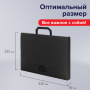 Портфель пластиковый STAFF А4 (320х225х36 мм), без отделений, черный, 229241 - Портфели пластиковые