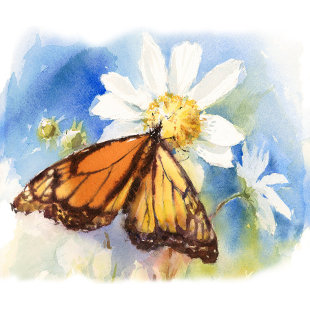 Папка для акварели БОЛЬШОГО ФОРМАТА А3, 10 л., 180 г/м2, ЮНЛАНДИЯ, 297х420 мм, "Мышонок", 111066 - Альбомы и бумага для акварели и масла