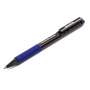 Ручка шариковая автоматическая с грипом BRAUBERG "Doc", СИНЯЯ, корпус черный, узел 0,7 мм, линия письма 0,35 мм, 141154 - Ручки шариковые автоматические
