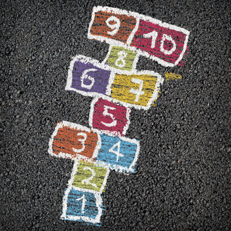 Мел цветной JOVI (Испания), набор 20 шт., для рисования на асфальте, круглый, пластиковое ведро, 1130 - Мелки