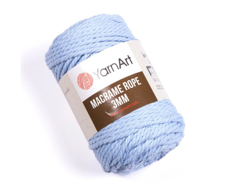 YarnArt Макраме Rope 3mm №760 (голубой)