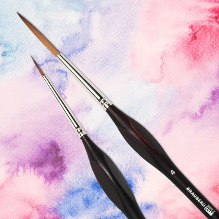 Кисти художественные набор 12 шт., синтетика, BRAUBERG ART CLASSIC, ЭРГОНОМИЧНЫЕ, 200951 - Кисти художественные в наборах