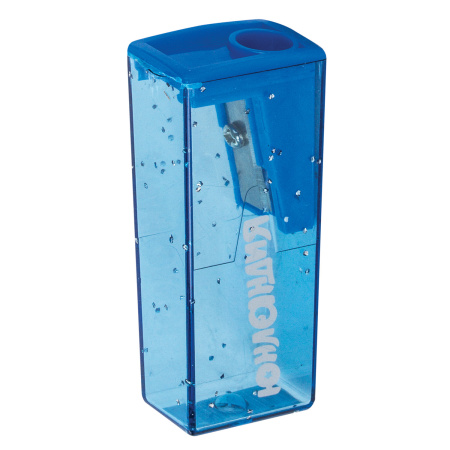 Точилка ЮНЛАНДИЯ "Космо", с контейнером, пластиковая, корпус ассорти, 228452 - Точилки ручные