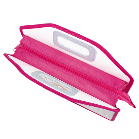 Папка-сумка ЮНЛАНДИЯ, 1 отделение, фетровые ручки, 34х30х11 см, "Girls", 271631 - Папки-сумки с ручками