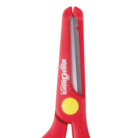 Ножницы ЮНЛАНДИЯ "КОМФОРТ", 140 мм, с усилителем, пластиковые накладки, европодвес, 236981 - Ножницы детские